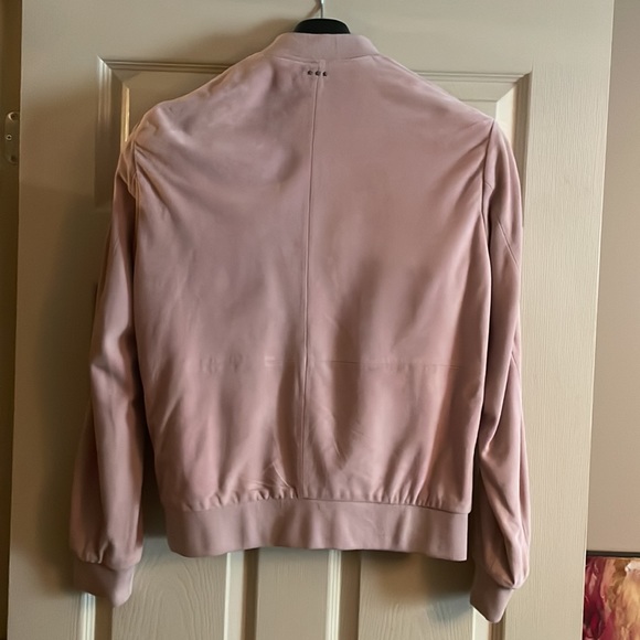 John Varvatos pink Suede jacket size Medium - Picture 2 of 2